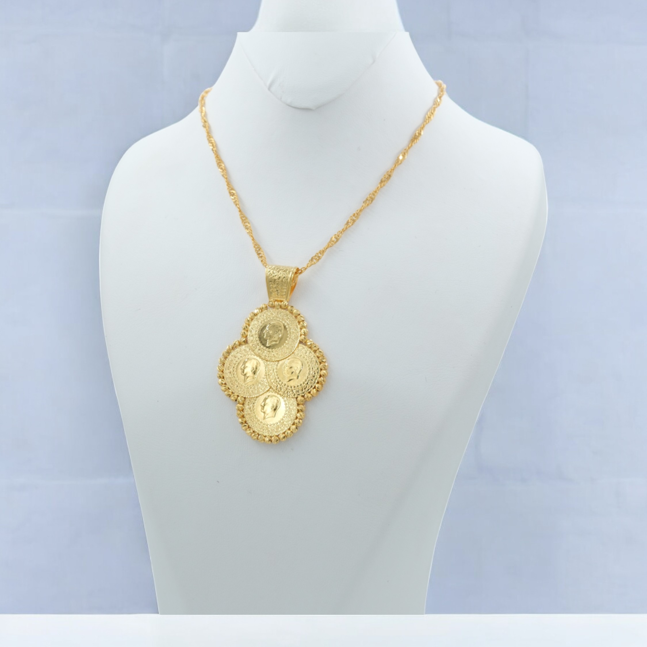 Dorica Liralı Papatya Kolye