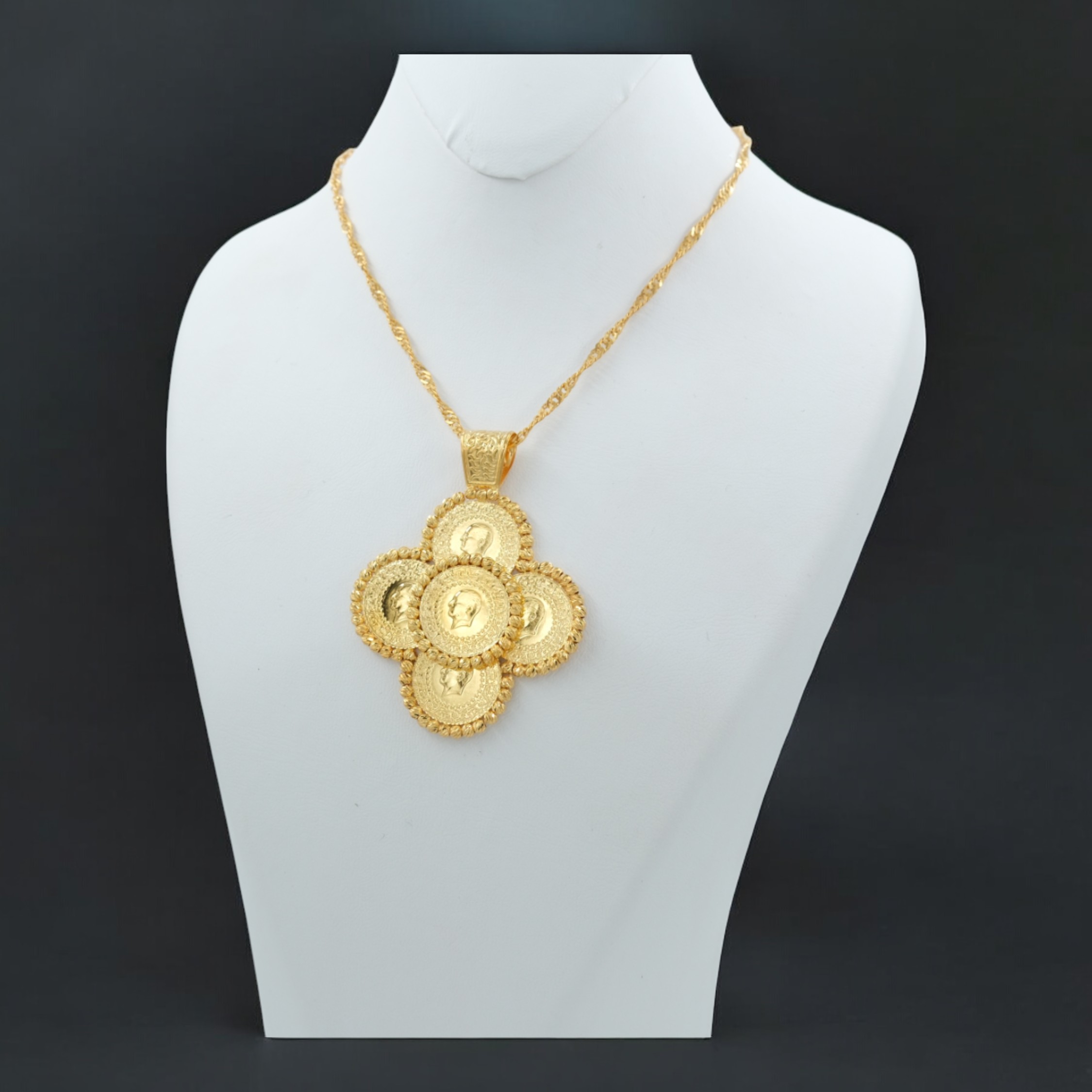 Dorica Liralı Papatya Kolye