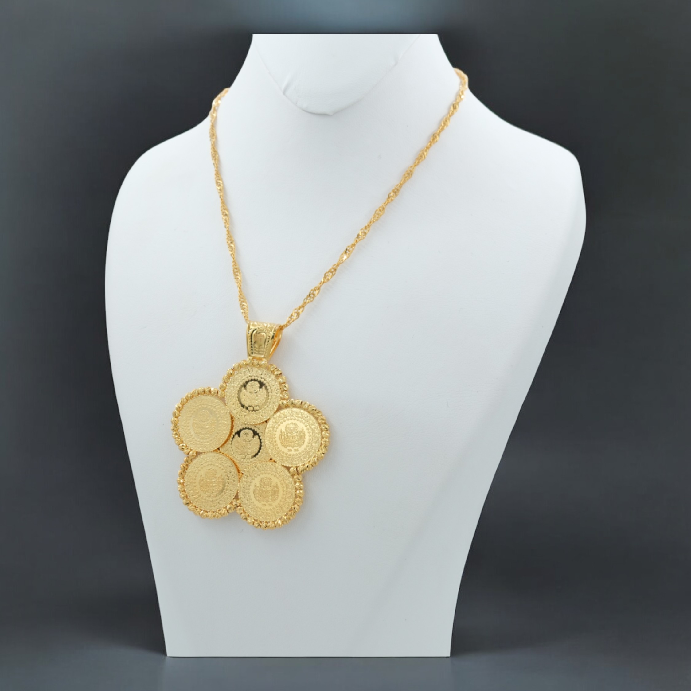 Dorica Liralı Papatya Kolye